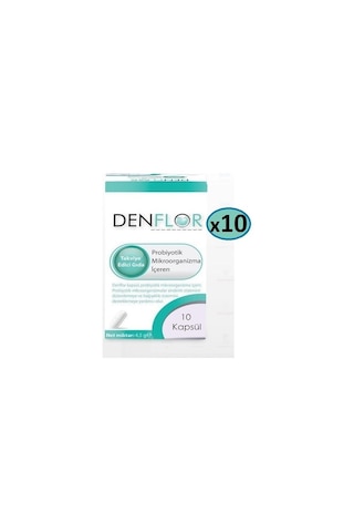 Denflor Probiyotik 10 Kapsül - 10'lu Paket