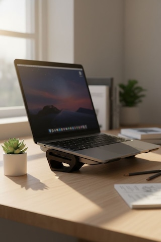 Ergonomik Dizüstü Bilgisayar Standı Siyah