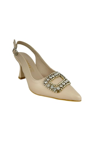 Matzeliger Mzg1159 Bej Kadın Kalem Topuklu Stiletto