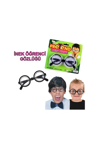 İnek Öğrenci Gözlüğü Şaka Gözlüğü