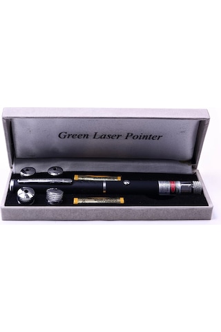 Pilli Yeşil Lazer Pointer Bigem Bm-521 Açık Gri