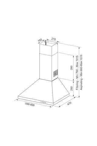 Franke Linfa FDL 9165 XS Duvar Tipi 90 CM Davlumbaz