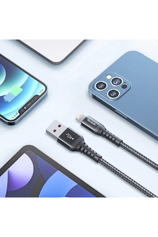Mcdodo CA-2261 3A 1 MT Lightning Hızlı Data-Şarj Kablo Siyah