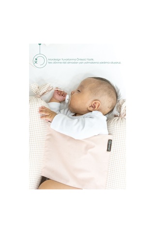 Mordesign Mordesign Bebek Yuvarlanma Önleyici Yastık, Yenidoğan Yan Yatış Yastığı, Puffs Serisi