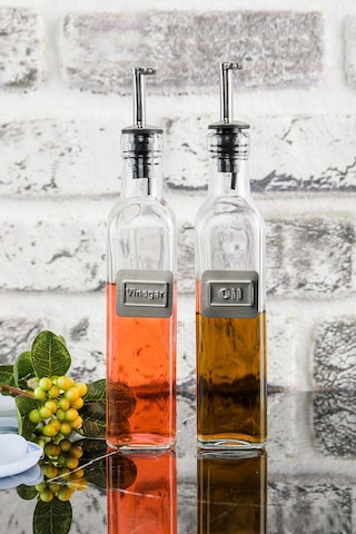 Cooker 500 Ml Cam Yağdanlık Sosluk Baharatlık Ev, Mutfak, Lokanta Şeffaf Ckr1230 1 Adet Şeffaf