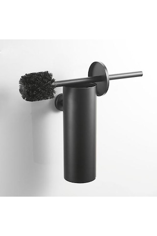 Banyo Tuvalet Fırçası Tutucu Mat Siyah, Paslanmaz Çelik Tuvalet Fırçası Duvara Monte Banyo Depolama Ve Organizasyon Tuvalet Fırçası Tutucular Altın