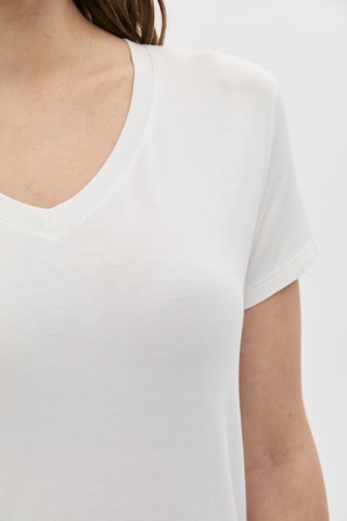 Daido Kadın Basic V Yaka T-shirt 5980 Ekru Ekru