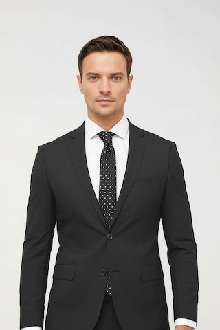 İgs Erkek Füme Slim Fit Dar Kalıp Klasik Takım Elbise-23991