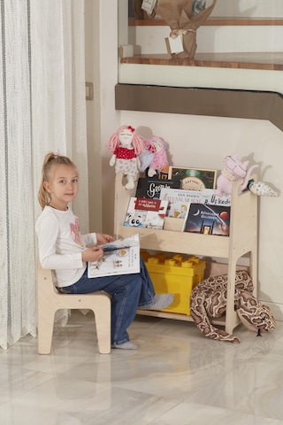 Montessori Büyük Boy Kitaplık Bej