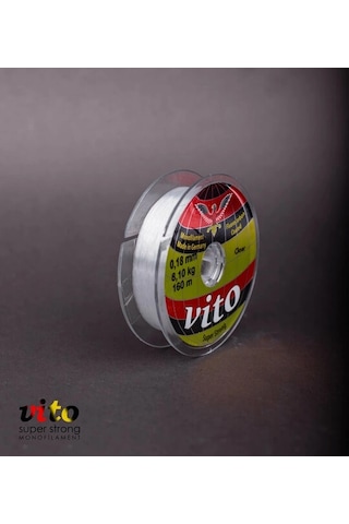 Vito Süper Strong Monoflament Şeffaf Misina 160 Metre 0,18mm - Standart