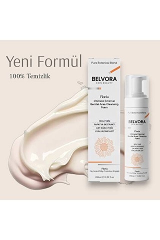 Belvora Nioli Yağı Formüllü Ph Dengesi Destekleyici Genital Bölge Temizleme Köpüğü - 200 Ml