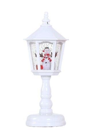 Skycity 21cm Pvc Noel Santa Figürlü Işıklı Lamba - Usb/3xaaa Pil İle Ev Dekorasyonu Noel Aletleri Beyaz