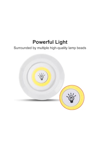 Vkemall Evcil Hayvan Barınağı İçin Kumandalı Dokunmatik Led Lambalar Seti - 3 Adet Beyaz Işık, 30 Dakika Gecikmeli Kapatma Fonksiyonu