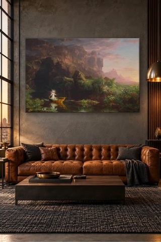 Fida Thomas Cole Hayat Yolculuğu Çocukluk Canvas Tablo Çok Renkli