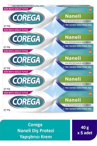 Corega Süper Protez Yapıştırıcı Krem 5 x 40 G