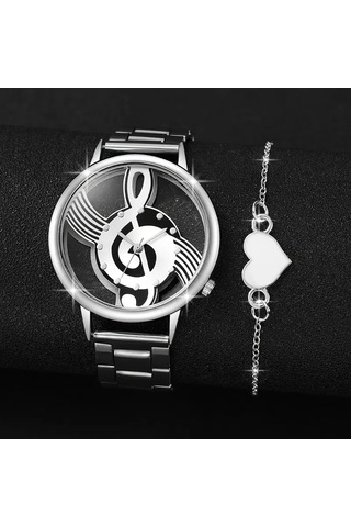 Nota Sol Anahtarlı Kol Saati Bileklik Hediyeli