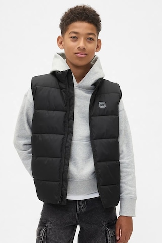 Gap V-frch Logo Çocuk Yelek Siyah