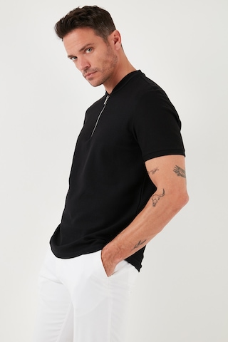 Buratti Pamuklu Regular Fit Yarım Fermuarlı Erkek T Shirt 5902653 Siyah