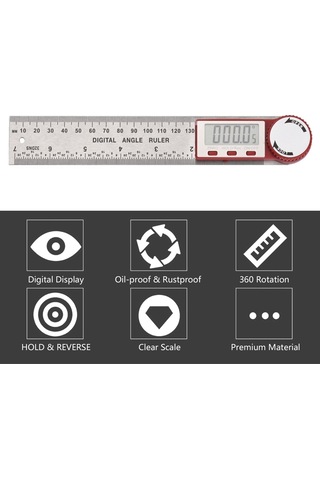Ccgloball Bulucu Cetvel 7 Inç/200mm Paslanmaz Çelik