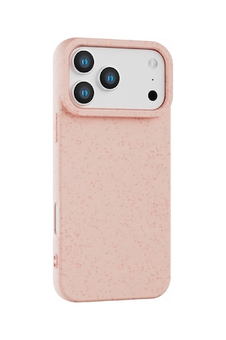 Apple Uyumlu iPhone 17 Pro Darbeye Dayanıklı Silikon Telefon Kılıfı Pembe