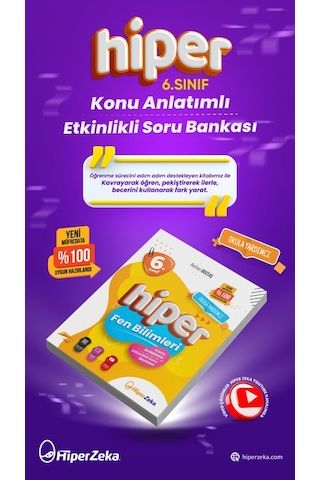 2027 6. Sınıf Hiper Fen Bilimleri Konu Anlatımlı Soru Bankası |Burhan Boztaş