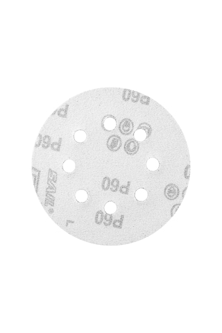 Springsun Alüminyum Oksit 125mm 8 Delikli Pürüzsüz Zımpara Diskleri, Kırmızı, 60 Zımpara Tane, 10 Adet/paket, Ahşap-metal-araç Üzeri Zımparalama İçin