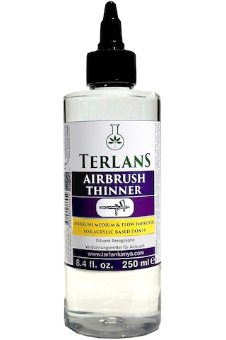 Airbrush İnceltici 250 Ml Akrilik Boya Airbrush Thinner Flow Improver Akışkanlık & Detay Kontrolü