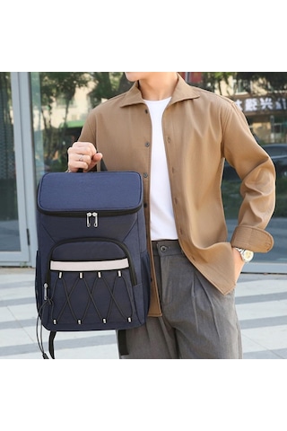 Oxford Bez Yalıtımlı Sırt Çantası Açık Mekan Piknikleri İçin Sıradan Sırt Çantası Seyahat Çantaları İçin Artict-Denim