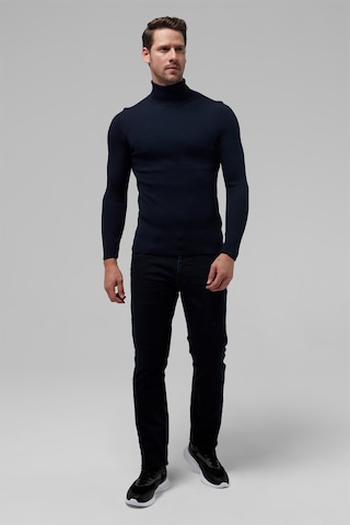 Twn Slim Fit Lacivert Rib Örgü Kazak 5ec0606317641 101