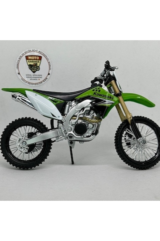 Kawasaki Kx 450f 1:12 Diecast Maket Motor Lisanslı Metal Model Motosiklet
