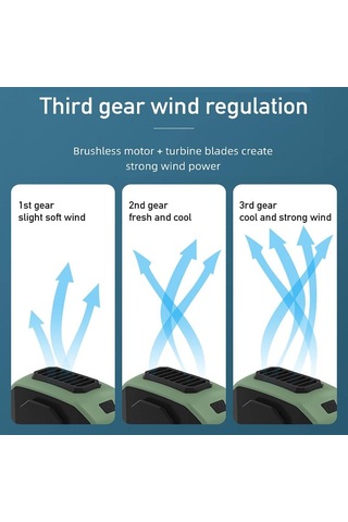 Skycity 6000ma Taşınabilir Bel Fanı, Yükseltilmiş 2'si 1 Arada Taşınabilir Mini Bel Klipsli Fan, Açık Hava Çal F