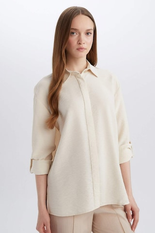 DeFacto Regular Fit Basic Düz Uzun Kollu Gömlek Tunik E0785AX25SPER98