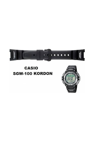 Casio Sgw-100 Kordon Plastik Silikon Saat Kayışı Orijinal Japan