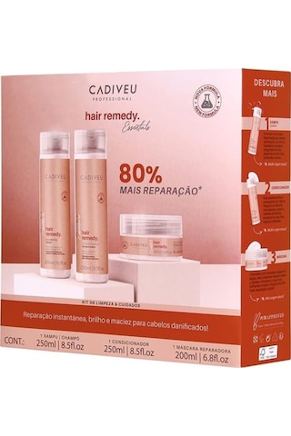 Saçlardaki Hasarı Onarıcı Ve Yıpranmalara Karşı Koruyucu Essentials Hair Remedy Ev Bakım Seti