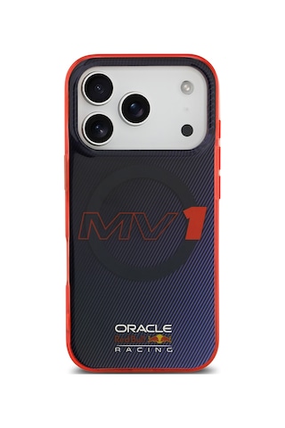 Apple Uyumlu iPhone 17 Pro Kılıf Redbull Lisanslı M-safeli Çift Katmanlı Çizgi Desenli Sert Pc Mv Kapak Lacivert Lacivert