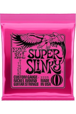Ernie Ball 2223 Super Slinky Nickel Elektro Gitar Teli (9-42)