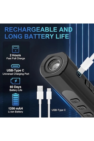 Willowhaven Ses Dalgası Teknolojili 3 Seviyeli Köpek Kovucu Led Fenerli Siyah