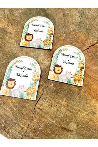 Mr. Home Hayvanlar Uv Baskılı Ahşap Magnet-1 Yaş Magneti