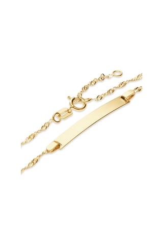 Favs 375er Gelbgold Çocuk Bilezik Kişiye Özel Tasarım Ve Uzatma Seçeneği İle 16 Cm Altın