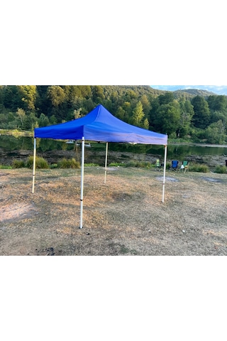 3x3 M 40 Mm Altıgen Gazebo Tente Mavi