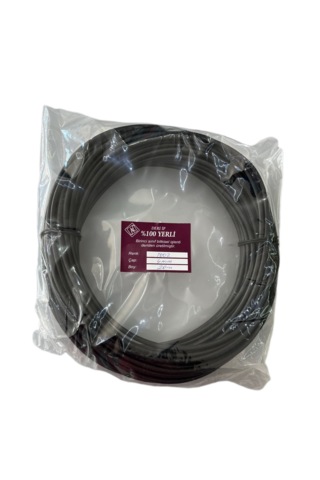 Gerçek Deri Yuvarlak Deri Sırım 20 Metre Siyah 4 Mm