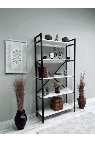 Tanraf Erciyes Telli White Kitaplık