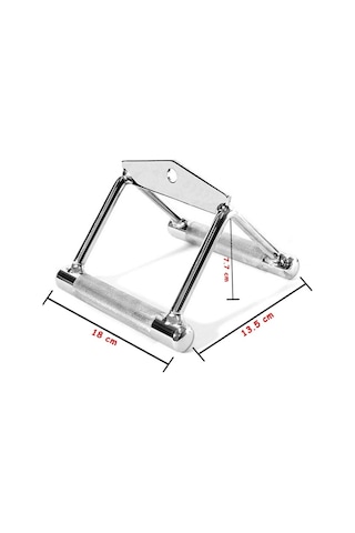 Xfitness Rowing Bar Mideye Çekiş Aparatı Krom Dar Tutuş