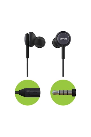 Jopus Jo-k54 Darkness Universal 3,5 Mikrofonlu Kulaklık Füme-siyah