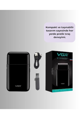 Mey İthalat Usb Şarjlı Erkek Tıraş Makinesi Cilt Dostu Ve Kompakt Tasarım