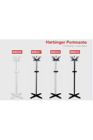 Buyukarısoy Devecioğlu Harbinger Portmanto Pratik Ayaklı Askılık Metal Gövde