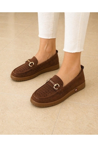 Trendyshose Wnt-071 Günlük Rahat Taban Garantili Anatomik Babet Ayakkabı Kahve