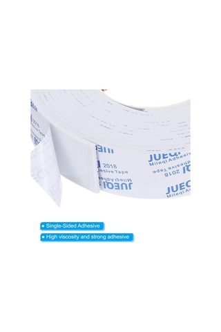 Sones Mileqi Eva Şok Emici Ses Yalıtımlı Sızdırmazlık Tek Taraflı Köpük Bant, Kalınlık: 3mm Beyaz 4cm X 5m