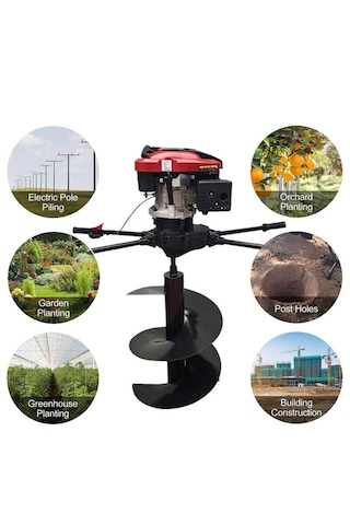 Gardenpro 1p70f Loncin Motorlu Toprak Burgu Makinası 7 Hp 300 Mm