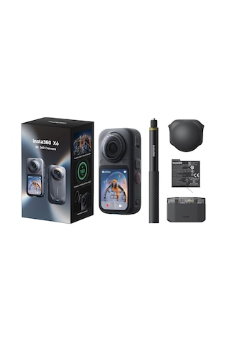 Insta360 X6 360 Aksiyon Kamerası Essentials Bundle Siyah